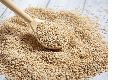 White Sesame Seeds-min